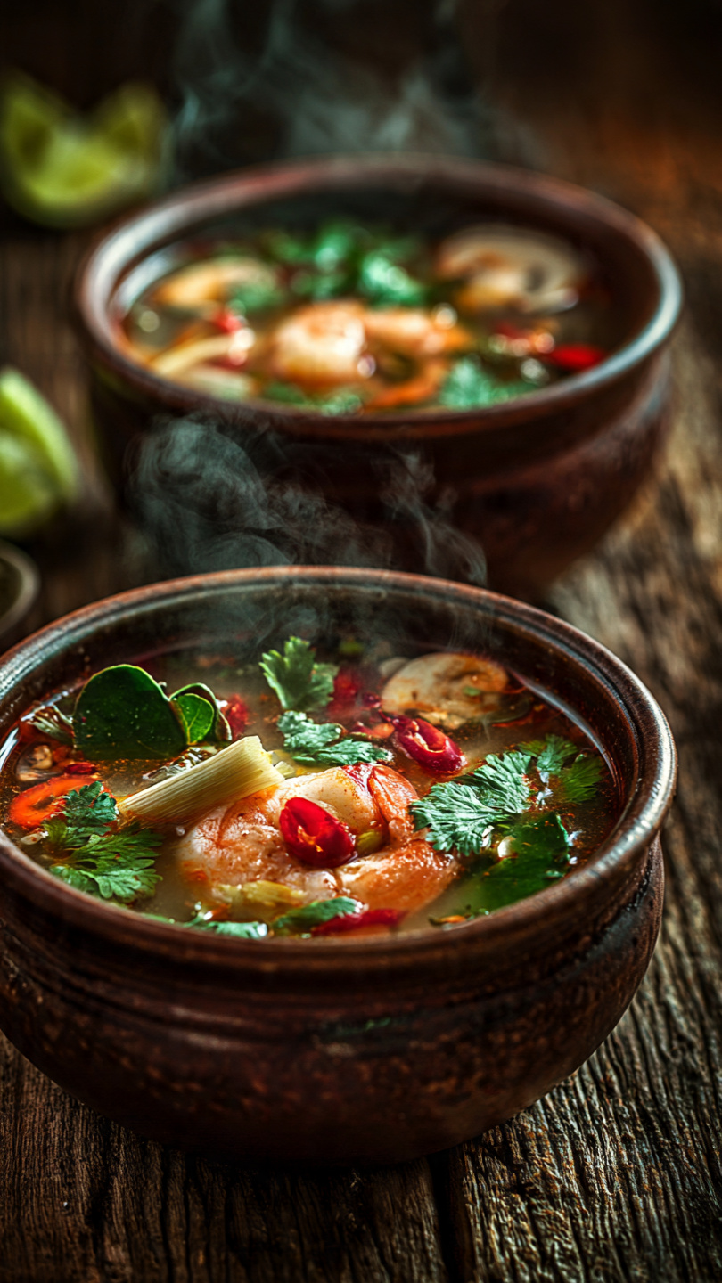 Thai Shrimp Soup with Coconut and Lemongrass
