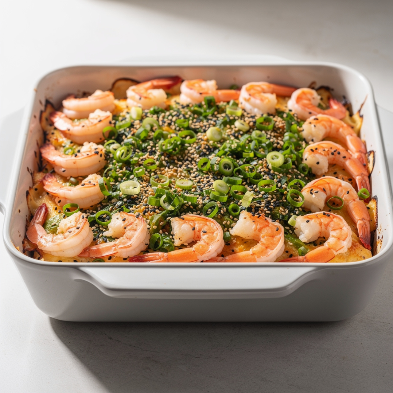 Shrimp Sushi Bake (Easy Baked California Roll Casserole)