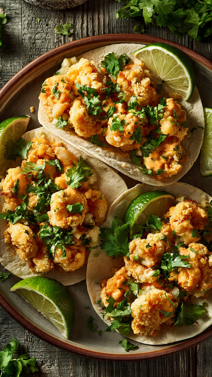 Air Fryer Bang Bang Shrimp Tacos
