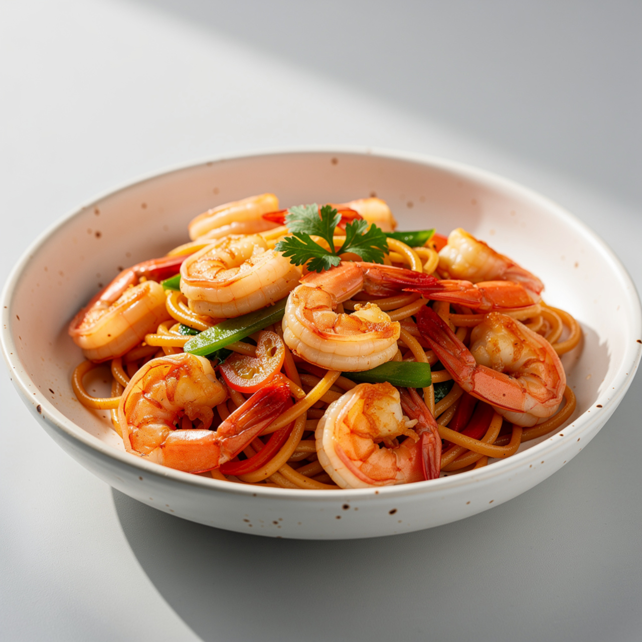 Shrimp Stir Fry with Rice Noodles (Easy Gluten Free Dinner)